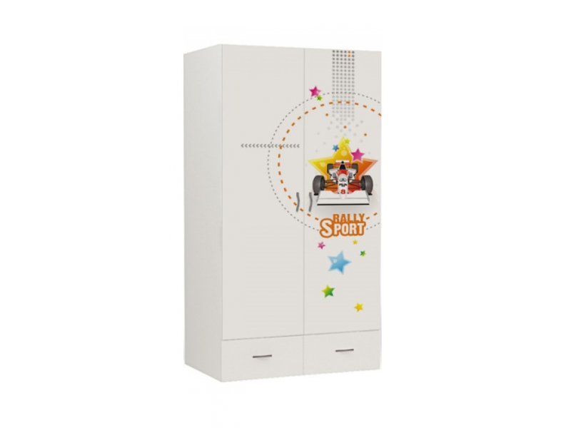 ABC-King Шкаф двухдверный ABC-King Sport белый,