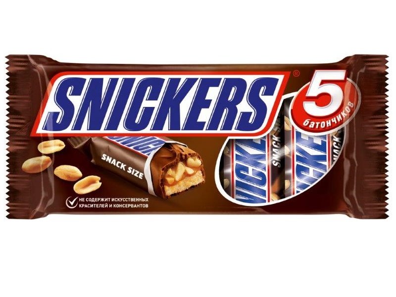 Шоколадные батончики snickers Mini, 180 г