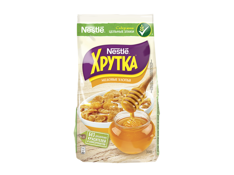 Хрутка медовые хлопья 300г. Хлопья Nestle Хрутка 300г. Медовые хлопья Хрутка 300. Хрутка Nestle медовые хлопья 300 г.