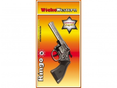 Игрушка Sohni-Wicke, Пистолет Ringo Agent 8-зарядн. Gun хром, Western 198 мм 1-00091748_1