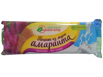 Печенье Авангард, Молочное из муки амаранта на изомальте 120 г 1-00092134_1