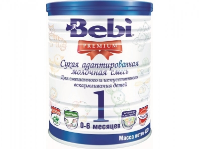 Смесь Bebi Premium 1 молочная с 0-6 мес. 400 г банка 1-00093134_1