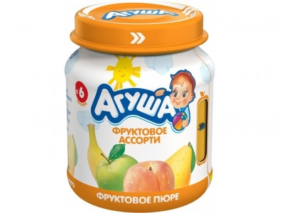 Пюре Агуша Фруктовое ассорти 115 г 1-00093152_1