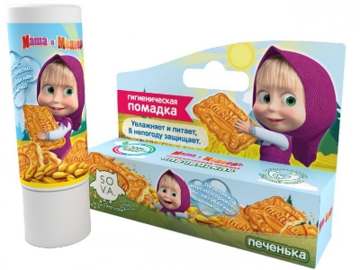 Бальзам для губ Маша и Медведь, Печенька  4,3 г 1-00093157_1