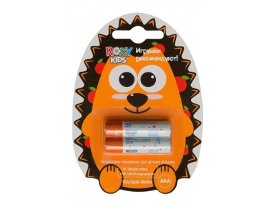 Батарейки Roxy-Kids, Ultra Digital Premium AAA, блистер Ежик, 2 шт. 1-00093702_1