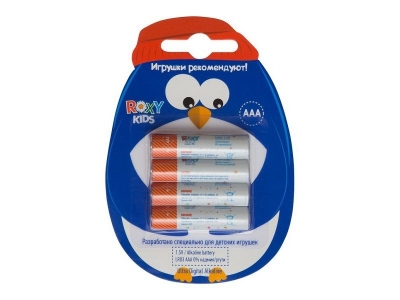 Батарейки Roxy-Kids, Ultra Digital Premium AАA, блистер Пингвин, 4 шт. 1-00093704_1