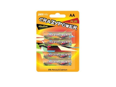 Батарейки JazzWay CrazyPower Plus BL-4 AA LR6, 4 шт. 1-00094293_1