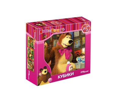 Кубики Step Puzzle, Маша и Медведь 9 шт. 1-00094920_1