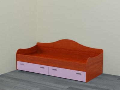 Кровать Мезонин Мебель, для дошкольников, Принцесса 160*80 1-00095701_1