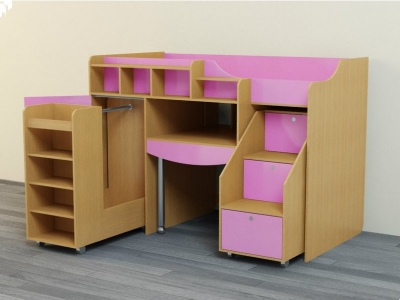 Кровать-чердак Мезонин Мебель, Леон 1-00096387_1