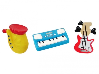 Набор игрушек для ванны Жирафики, Маленький оркестр 3 шт. 1-00100505_1
