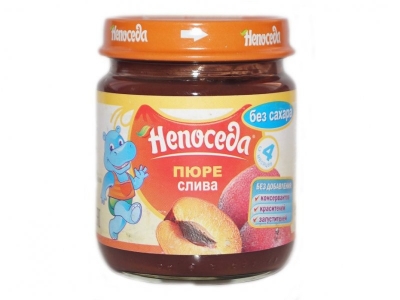 Пюре Непоседа слива без сахара 100 г 1-00101374_1