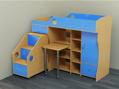 Кровать-чердак Мезонин Мебель, МилЛеон 186*80 1-00103280_1