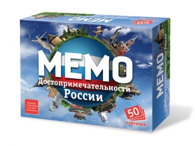 Игра настольная Бэмби, Мемо: Достопримечательности России 1-00108246_1
