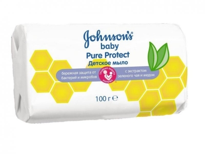 Мыло Johnson's baby Protect с экстрактом зеленого чая 100 г 1-00109158_1