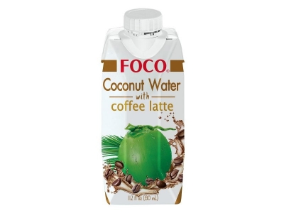 Кокосовая вода Foco, 100% натуральная с кофе латте б/сахара Tetra Pak, 330 мл 1-00109604_1
