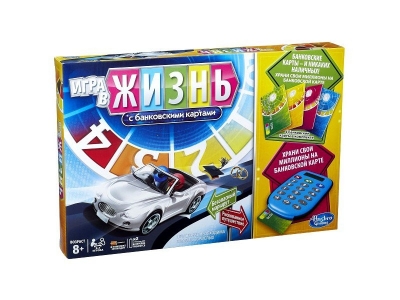 Игра настольная Hasbro, Игра в жизнь с банковскими картами 1-00110749_1