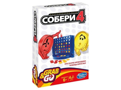 Игра настольная Hasbro, Собери 4. Дорожная игра 1-00110753_1