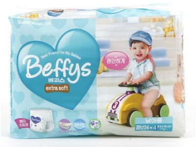 Подгузники-трусики для мальчиков Beffys extra soft XXL, более 17 кг 28 шт. 1-00111808_1