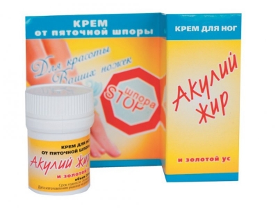Крем Акулий жир и золотой ус шпорастоп для ног от пяточной шпоры, 20 мл 1-00112655_1