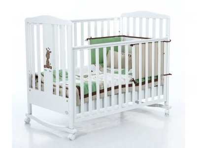 Кроватка Bambolina, Raffy 120*60 см с набором белья Holiday 1-00073399_1