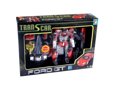 Игрушка 1TOY, Робот-машина Транскар Форд ГТ, со светом 1:32 1-00073777_1