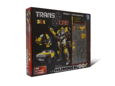 Игрушка 1TOY, Робот-конструктор 3 в 1 Транскар Хаммер HX 1:24, 150 дет. 1-00073792_2