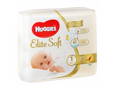Подгузники Huggies Elite Soft, 1 до 5 кг, 27 шт. 1-00063802_3