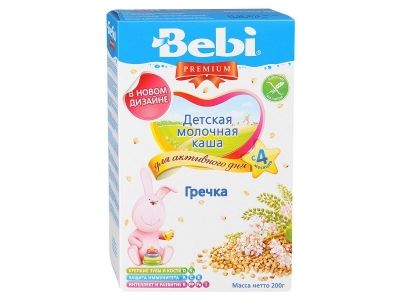Каша Bebi Premium, молочная Гречневая 200 г 1-00068293_1
