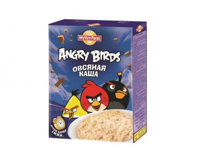 Каша Myllyn Paras Angry Birds, безмолочная овсяная 300 г 1-00068884_1