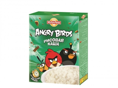 Каша Myllyn Paras Angry Birds, безмолочная рисовая 400 г 1-00068886_1