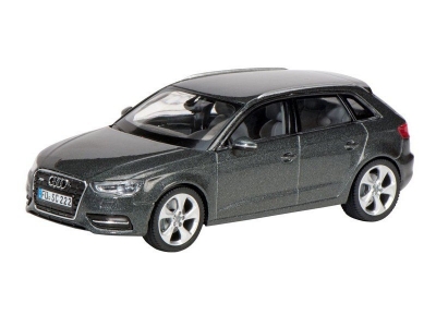 Модель Schuco, машина Audi A3 Sportback, цвет серый 1:43 1-00048240_1