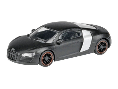 Модель Schuco, машина Audi R8, матовый цвет черный 1:87 1-00048311_1