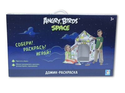 Набор 1TOY, для творчества Ракета-раскраска Angry Birds, картон 1-00048944_1