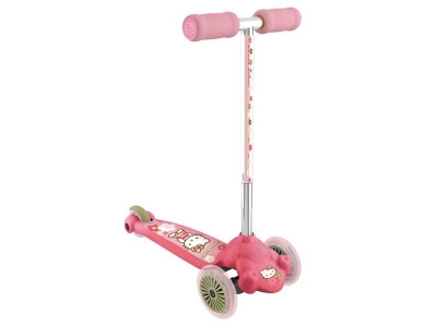 Самокат Hello kitty, 3-х колесный пластик. колеса ПВХ 140 мм. 1-00029872_1