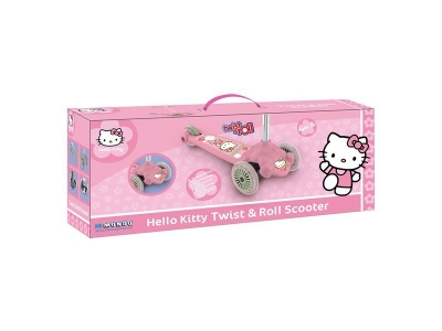 Самокат Hello kitty, 3-х колесный пластик. колеса ПВХ 140 мм. 1-00029872_2