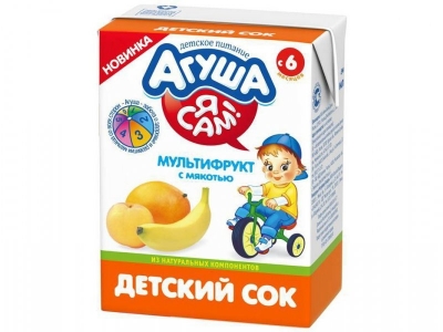 Сок Агуша Я Сам! Мультифрукт 200 мл 1-00030155_1