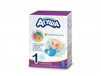 Смесь Агуша Original 1 молочная сухая 350 г, картон 1-00030159_1