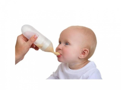 Бутылочка Nuby силиконовая с насадкой ложка 1-00031495_2