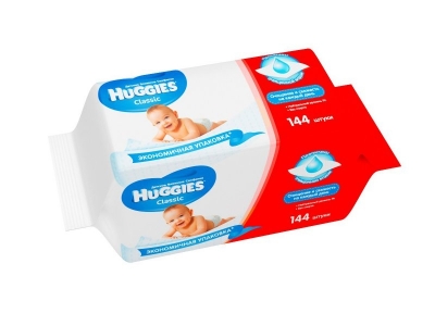 Салфетки влажные Huggies Classic 144 шт 1-00007191_1