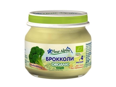 Пюре Fleur Alpine Брокколи 80 г 1-00007203_1