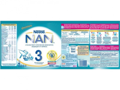 Молочко Nestle NAN 3 детское 800 г 1-00007872_2