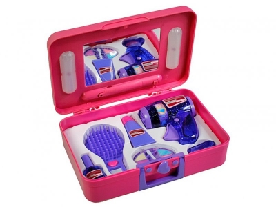 Набор игровой Профи Стилист д/дев.в пласт.чемодане, с зеркалом и подсветкой,2 в. 1-00008320_1