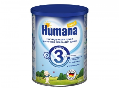 Смесь Humana Эксперт 3 последующая сухая молочная от 1 года до 3 лет 350 г 1-00011021_1