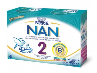 Смесь Nestle NAN 2 готовая к употреблению 2*200 мл 1-00012474_1