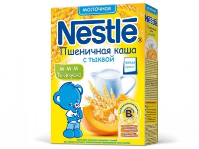 Каша Nestle, молочная пшеничная с тыквой 250 г 1-00006388_1
