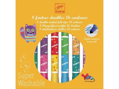Фломастеры Djeco двухсторонние, 8 шт. 1-00158266_1