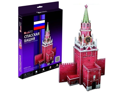 3D пазл CubicFun, Спасская башня (Россия) 1-00077287_1