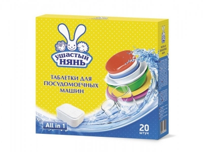 Таблетки для посудомоечной машины Ушастый Нянь, 20 шт. 1-00085816_1