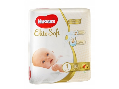 Подгузники Huggies Elite Soft, 1 до 5 кг,  84 шт. 1-00129482_1